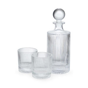 whiskyset (3-delig) (incl. decanteerkaraf en 2 glazen)