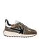 Kaotiko Detroit Glam suède sneakers kaki/panter
