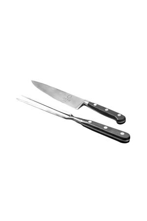  mes en vork set RVS