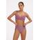 Beachlife high waist bikinibroekje met lurex oudroze