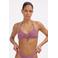 Beachlife voorgevormde halter bikinitop met lurex oudroze