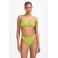 Beachlife voorgevormde strapless bandeau bikinitop met textuur  lichtgroen