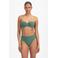 Beachlife high waist bikinibroekje met lurex en textuur groen