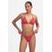 Beachlife bikinibroekje met textuur koraalrood