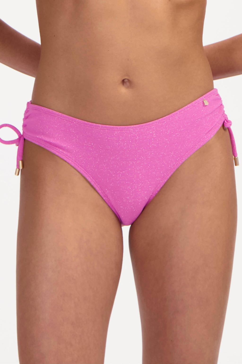 Beachlife bikinibroekje met lurex roze