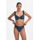 Beachlife niet-voorgevormde beugel bikinitop broderie anglaise donkerblauw