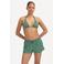 Beachlife strandshort met lurex en textuur groen