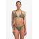 Beachlife strik bikinibroekje met lurex en textuur groen