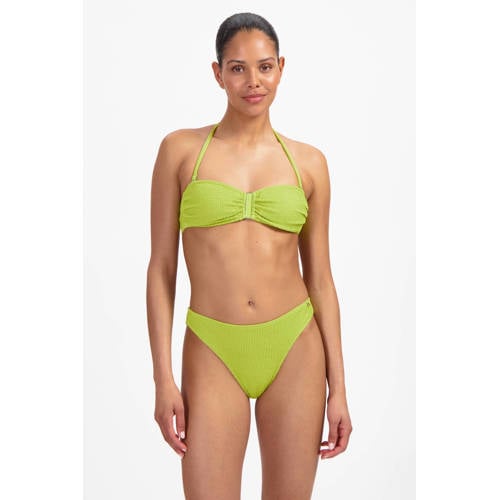 Beachlife brazilian bikinibroekje met textuur lichtgroen afbeelding