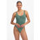 Beachlife badpak met lurex en textuur groen