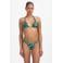Beachlife voorgevormde triangel bikinitop groen/donkerblauw