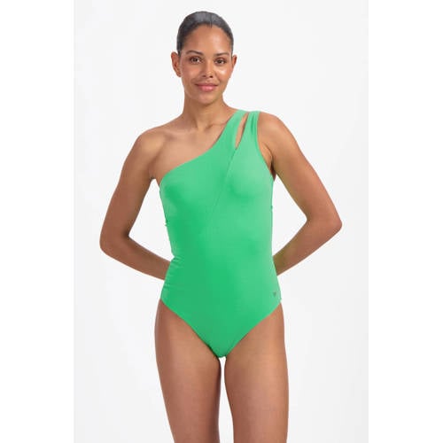Beachlife one shoulder badpak groen afbeelding