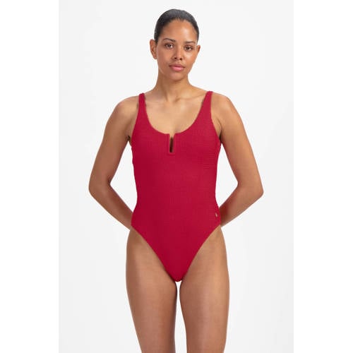 Beachlife badpak met textuur rood afbeelding