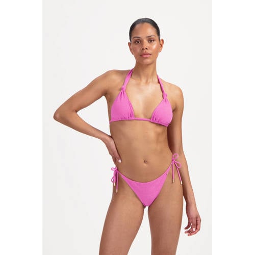 Beachlife strik bikinibroekje met lurex roze afbeelding