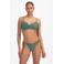 Beachlife brazilian strik bikinibroekje met lurex en textuur groen