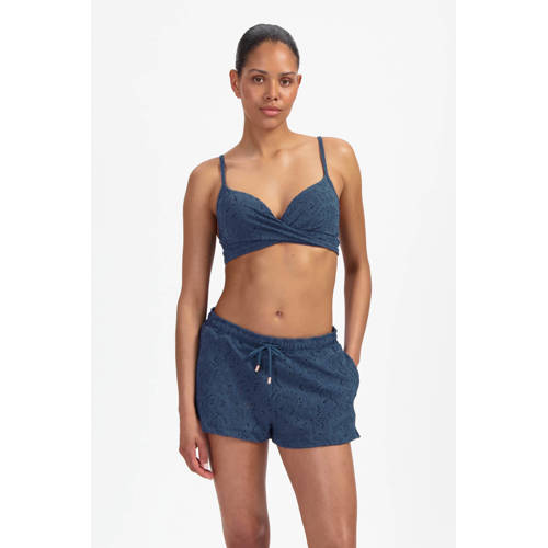 Beachlife strandshort broderie anglaise donkerblauw afbeelding