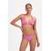 Beachlife voorgevormde triangel bikinitop met lurex roze