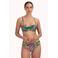 Cyell voorgevormde srapless bandeau bikinitop groen/multi