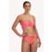 Cyell voorgevormde strapless bandeau bikini roze/oranje