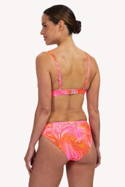 thumbnail: Cyell voorgevormde strapless bandeau bikini roze/oranje