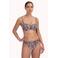 Cyell voorgevormde strapless bandeau bikinitop zwart/ecru/roze