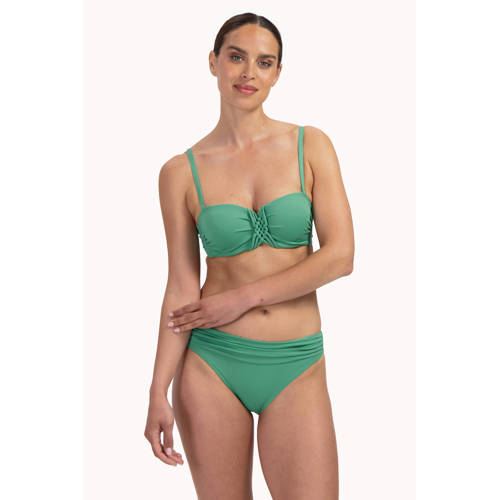 Cyell voorgevormde strapless bandeau bikinitop Green Oasis groen afbeelding