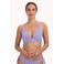 Cyell voorgevormde halter bikinitop blauw/wit