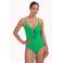 Cyell badpak met lurex en ruches groen