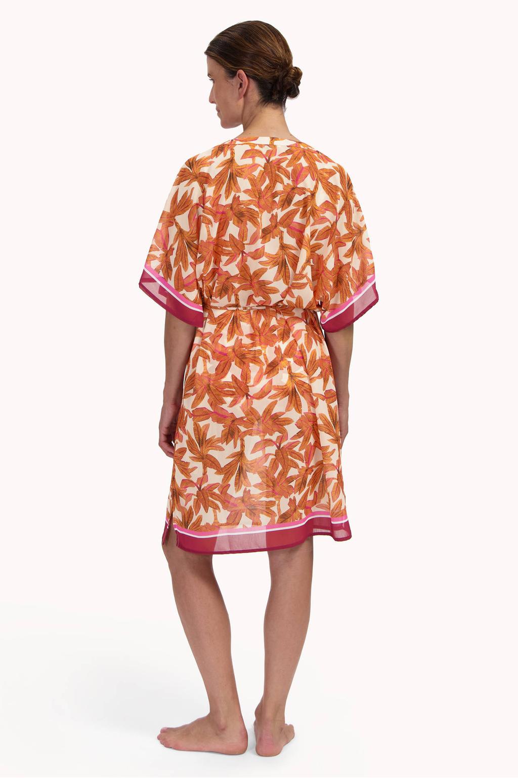 Cyell strandtuniek wit/lichtbruin