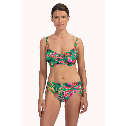 Cyell high waist bikinibroekje groen/multi afbeelding