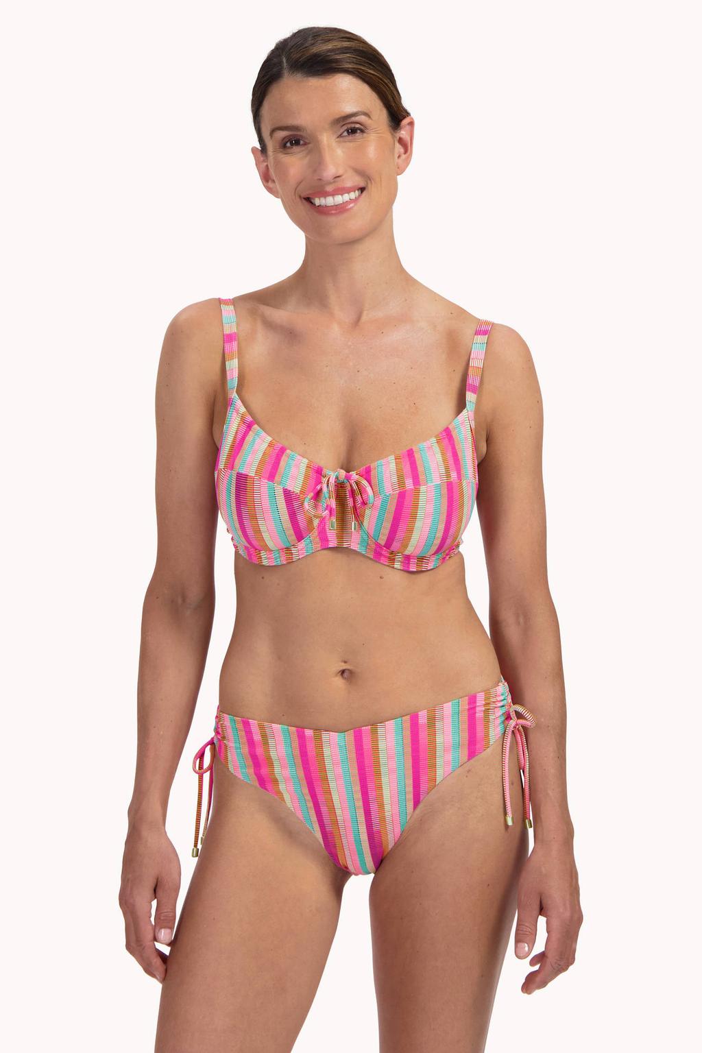 Cyell bikinibroekje roze/groen