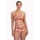 Cyell high waist bikinibroekje wit/lichtbruin