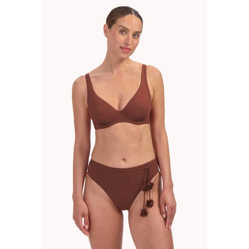 Cyell high waist bikinibroekje bruin afbeelding