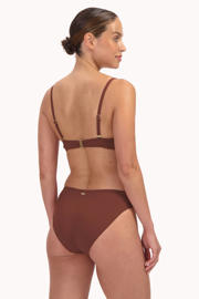 thumbnail: Cyell voorgevormde strapless bandeau bikinitop bruin