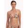 Cyell voorgevormde triangel bikinitop lichtbruin/mintgroen