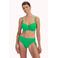Cyell high waist bikinibroekje met lurex groen