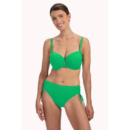 Cyell high waist bikinibroekje met lurex groen afbeelding