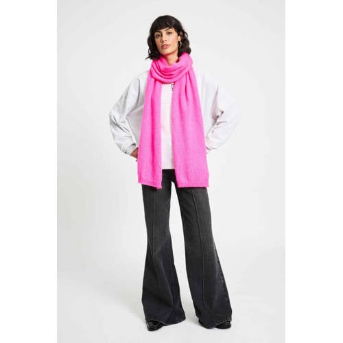 POM Amsterdam sjaal Dashing Pink fuchsia afbeelding