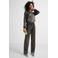 Anytime plisse wide leg zilver