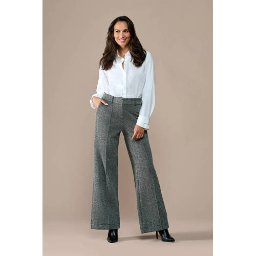 Mart Visser wide leg regular waist broek grijs afbeelding