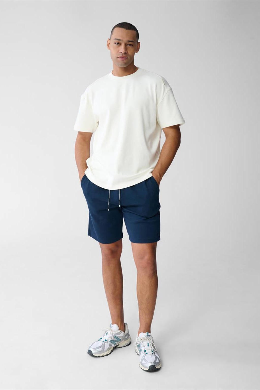 Shoeby regular sweatshort donkerblauw
