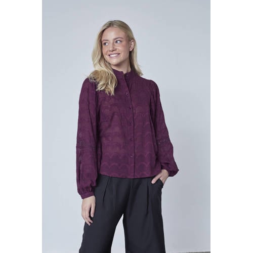 SisterS Point blouse donkerrood afbeelding