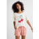 Dreamcovers shortama wit/roze