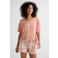 Dreamcovers shortama oudroze/ecru