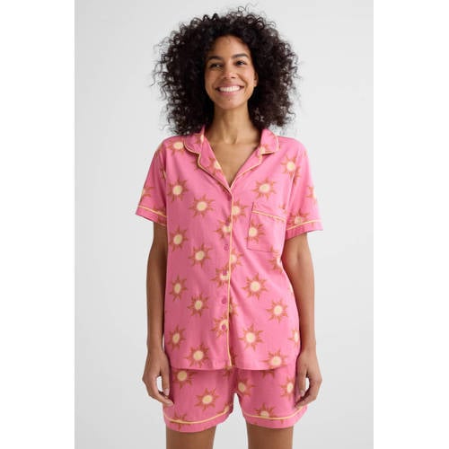 Dreamcovers shortama roze/geel afbeelding