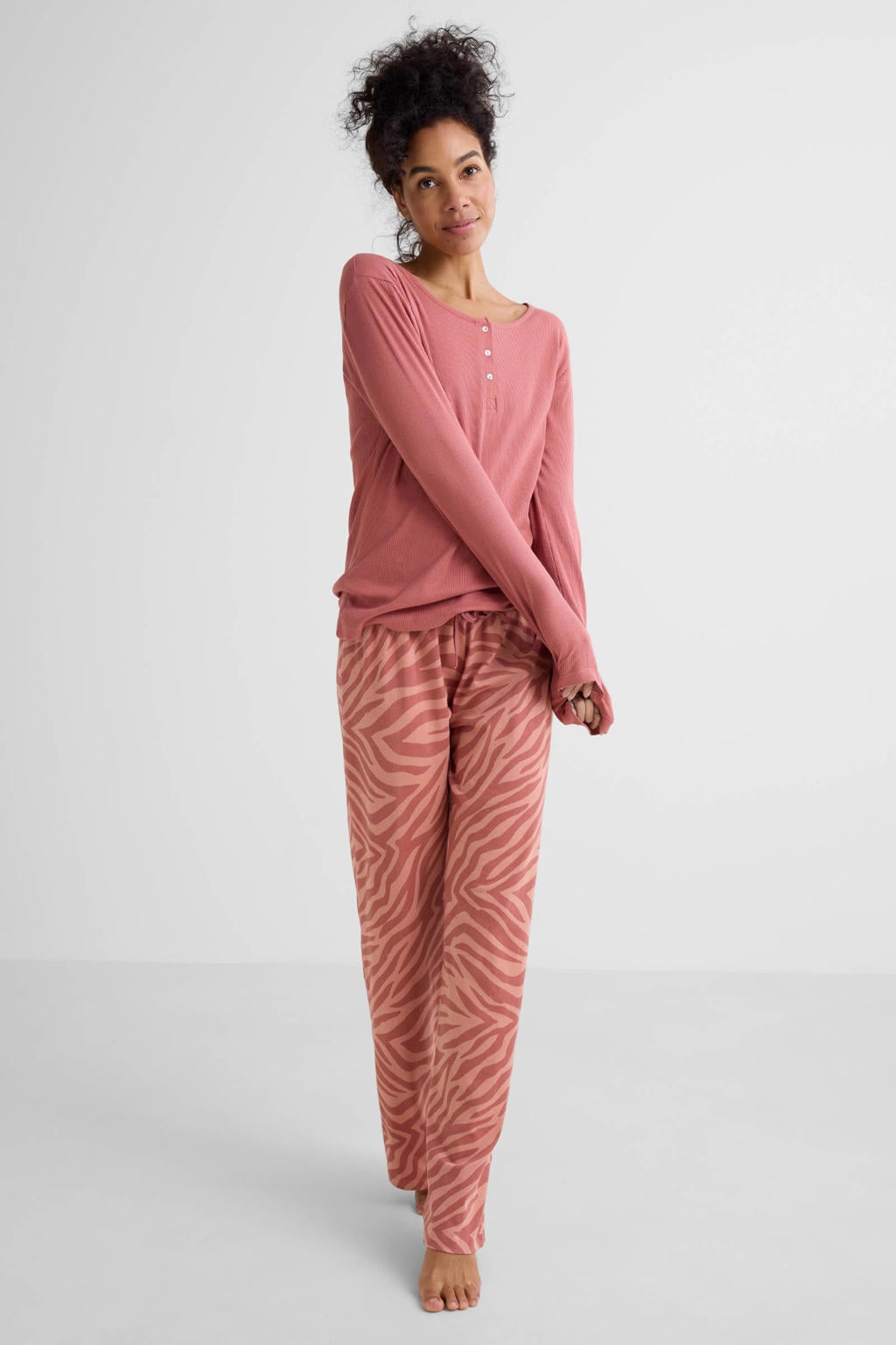 Dreamcovers pyjama set donkerroze