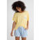 Dreamcovers shortama geel/blauw/ecru