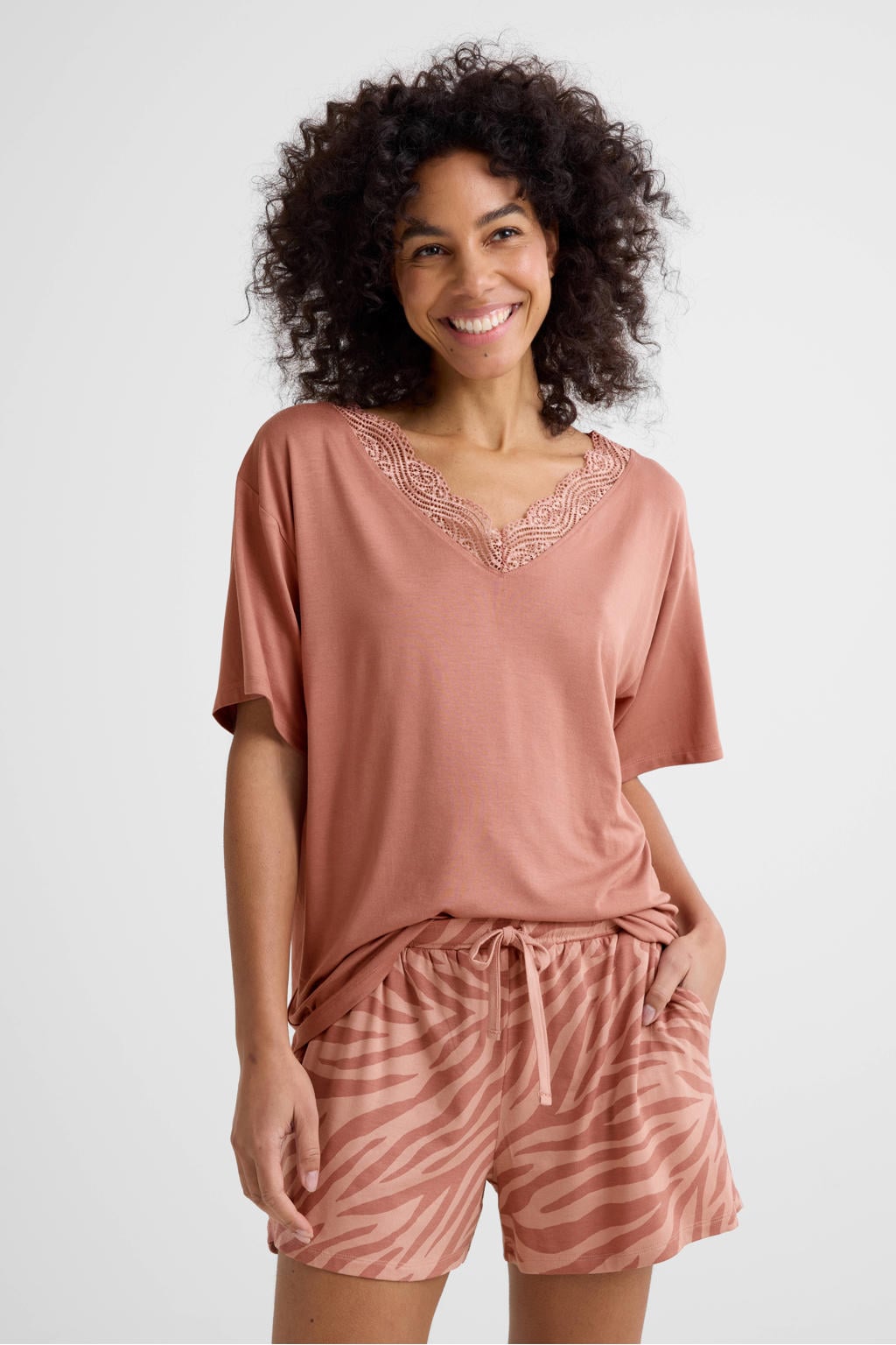 Dreamcovers shortama oudroze/roze