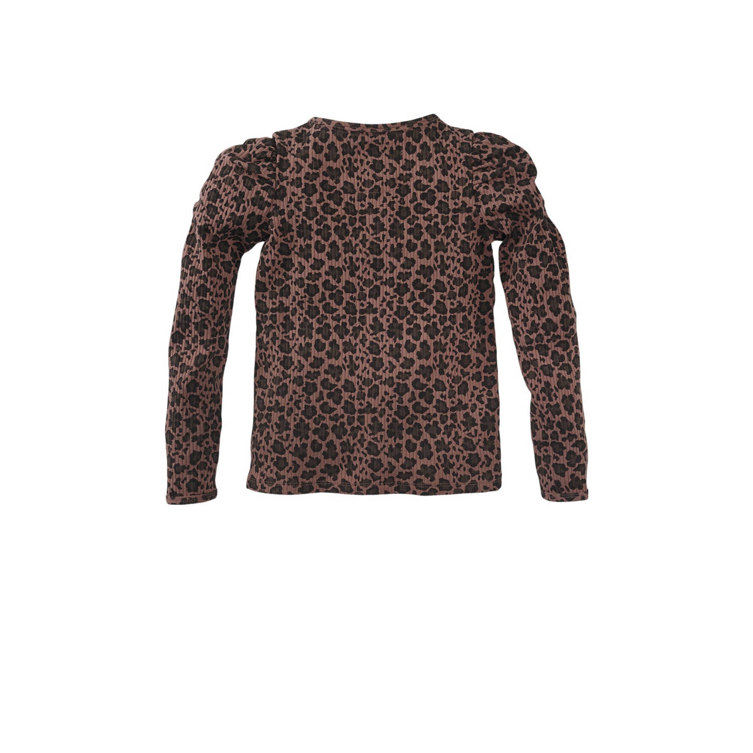 Z8 kids longsleeve Louisa met panterprint bruin