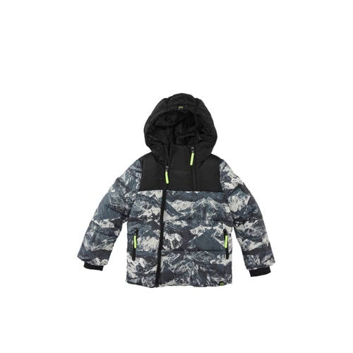 Z8 kids gewatteerde winterjas Gino donkerblauw afbeelding